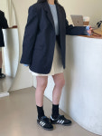 멜러 자켓 (2color) 러브유쏘머치 오버jk : 살롱드무무
