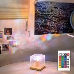 LED 크리스탈 인테리어 바다 조명 집들이 생일 선물 16색 윤슬 오로라 무드등 W2 : 레나에너지