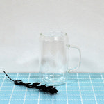 캔글라스 예쁜 맥주잔 술잔 글라스 내열 비어캔 머그 380ml : 밥풀하우스