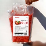 100%국산 CAFE FRUIT 우유에타먹는딸기청 3kg 대용량 벌크타입 카페용 매장용 : 카페프룻