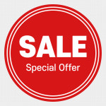 1000매 원형 세일스티커 할인스티커 20mm SALE 제작 : 애즈플래그