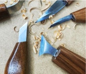 휘틀링나이프 목각도 깍기칼 우드카빙키트 나무 숟가락 홈파기 목각칼 조각칼 목공칼 : 꽁 지 마 켓