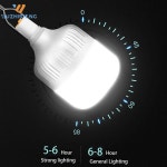 LED랜턴 후크가있는 휴대용 비상 조명 야외 usb 충전식 모바일 led 램프 전구 : 시크릿샵01