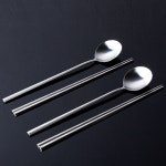 국산 스텐 신혼부부 한식수저 숟가락 젓가락 고급 수저세트 : 소문난꿀장수