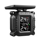 자동차부붐 타이어 압력 모니터링 시스템 바이크 오토바이 TPMS 태양 무선 충전 IP67 방수 2 외부 센서 : 슈슈몽2호