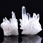 자수정 목걸이펜던트 크리스탈 핸드스톤 비즈  천연 바위 석영 클러스터 원시 치유 돌 장식 화이트 풍수 광물 선물 1 피스 : pure스토어