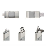 USB 플래시 라이브 아이폰 호환 iOS 애플 아이패 안로이 PC 128 GB 라이트닝 OTG 점프 3.0 메모리 스틱 : 우야수기