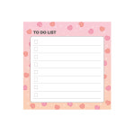 (0012)TO DO LIST(하트) - 90x90 떡메모지 요일표 체크리스트 플래너 : 프린트하우