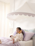 유아 침대 캐노피 커튼 아이방 꾸미기 지붕 텐트 어린이집 : BELLELIFE-KIDS