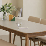 라미에스 오스비 애쉬 포세린 세라믹 식탁세트 6인용 1600 의자3 벤치 : 라미에스