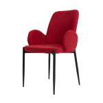 스팀체어 패브릭 1인의자 철재 팔걸이 스틸체어 카페 식당의자 : 퍼니플레이스