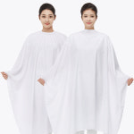 라인가운 미용실 듀스포 커트보 올 화이트 고리 벨크로 : MIMART