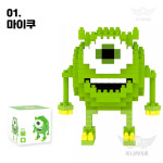 몬스터주식회사 나노블럭 미니블럭 마이크 제임스 미니히어로 영웅 피규어 : 미니히어로