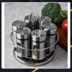 편리한 회전 거치대 스텐 양념통 6종세트 : 4home