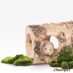 장난감 자연 Brich 원목 햄스터 터널 친칠라 기니피그 튜브 쉼터 하우스 액세서리를 : 나라오다