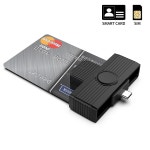 USB 타입 c 스마트 카 리더기 PC/SC EMV ISO7816 안로이 휴대폰용 은행 lav qu 칩 id PC 컴퓨터 맥 : 우야수기