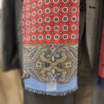 레노마 이테리 수입 고퀄리티 페이즐리 면 마 혼방 스카프 KISTM1-001-RD-5 : NC불광점 레노마셔츠