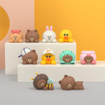 라인프렌즈 브라운 차량용 장식소품 피규어 단품 11종 대시보드 자동차 실내 소품 : 애플리빙