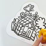 핑거가든 새 컬러링 카드 (감사 선물) : 핑거가든