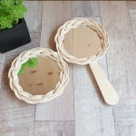 [라탄공예] 라탄 손거울 재료 DIY 만들기 키트 원형 미니 : 라탄스토리