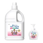 아이깨끗해 거품형 핸드솝 대용량 리필용 4L+펌프용기 1개(490ml x 1포함) : 에이엔더블유