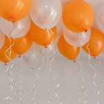 생일 파티용품 오렌지 컨셉 파티커튼 풍선 소품 : 파티온 PARTYON