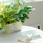 테이블 센터피스 인테리어 조화 센터피스 실내 인조 장식 실크플라워 썸머 브리즈 A 화이트 : 쏘굿스토어