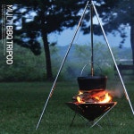 4단 캠핑삼각대 삼각 화로대 냄비걸이 레저용 : 통큰대박