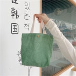 미니 코듀로이 에코백 캔버스백 런치백 : 셀러엘