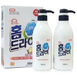 홈워시 홈드라이 셀프 드라이크리닝 얼룩 코트 세제 세탁소 집에서 500ml 2병 : 리빙타운