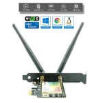 Ubit 블루투스 5.0 2.4Gbps 무선 와이파이 카드 AX200 PCI 익스프레스 어댑터 6 듀얼 밴드 기가비트 네트워크 Pc 데스크탑 윈도우... 