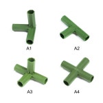 비닐 하우스 파이프 자제 농업 브래킷 플라스틱 충전 강철 부품 원예 온실 조인트 과수원용 강한 정원 야채 보조 액세서리 : 포온지마켓