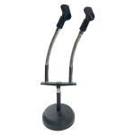 반도 마이크스탠드 국산 자바라 탁상용 연셜용 마이크2개연결 BD Desk-MISpeech : 미디크루