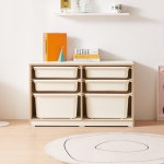 아이방 장난감 교구 바구니&수납장 세트 6칸 대형 유아교구장 책 : 워니S몰