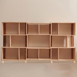 거실 고무나무 원목 책장 미니 낮은 1단 2칸 책꽂이 모던 잡지 : 워니S몰