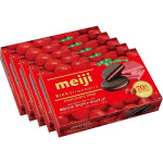 meiji 메이지 리치 딸기 초코렛 샌드 6장×5상자 일본딸기초코 일본간식 일본디저트 일본초코맛 일본초코과자 : 다있어 재팬