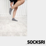 삭스리 고급 순면 국산 중학생 교복 골지 단목 검정 간호사 여자흰발목양말 4+4 세트 : SOCKSRI