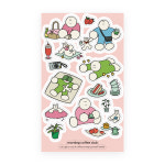 [모닝커피클럽] 봄소풍 커피 클럽 스티커 : 모닝커피클럽