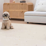 강아지 미끄럼방지 거실 복도 롤 매트 비글퍼피, 125x100x0.9cm : 리비스