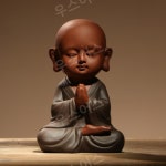 불교장식품 귀여운 스님 도자기 공예품 부처 불상 장식품 가구 실내 불교 장식 용품 우스어스 : 우쯔몰