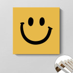 스마일 액자 두꺼비집 가리개 캔버스 그림 카페 거실 인테리어 : 0-LIFE