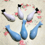 가정용 홈데코 인테리어 소품 앙증맞은 수저받침 도자기 돌고래 복어 귀여운 젓가락 받침대 : 만월상사