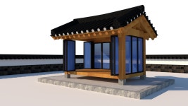 나연 이동식 소형한옥 정자 사계 폴딩도어정자 : 이동식소형한옥 나연