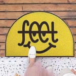 외부발매트 스마일 코일 입구매트 매장 가게 카페 발판 : 하이븐:hiven