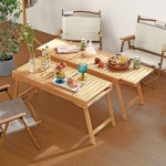 우디홈 캠핑 버너 테이블 우드 접이식 원버너 : 우디홈