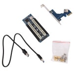 1 Piece PCI-E PCI 어댑터 카 PCIE 2 슬롯 지원 캡처 황금 세금 사운 : 뚜우89