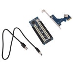1 Piece PCI-E PCI 어댑터 카 PCIE 2 슬롯 지원 캡처 황금 세금 사운 : 뚜우89