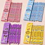 산리오 연필 12자루 세트 시나모롤 마이멜로디 폼폼푸린 쿠로미 : 찐언니상점