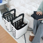 릴레이 창틀 걸이형 틈새 빨래바구니 수납바구니 세탁바구니 베란다 : 플라팜