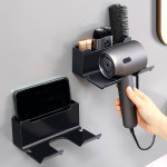 무타공 욕실 화장실 고데기 헤어 드라이기 거치대 홀더 드라이거치대 : mustshop